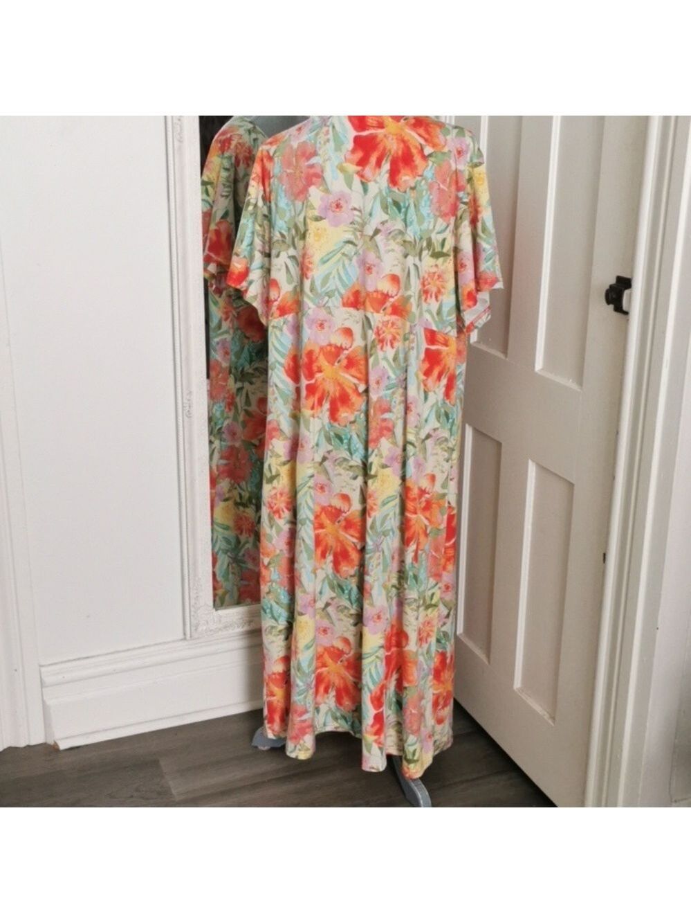 Paragon Vintage cottagecore maxi dress. Vacationwear, Coastal Grandma. Size 2X - Picture 4 of 5